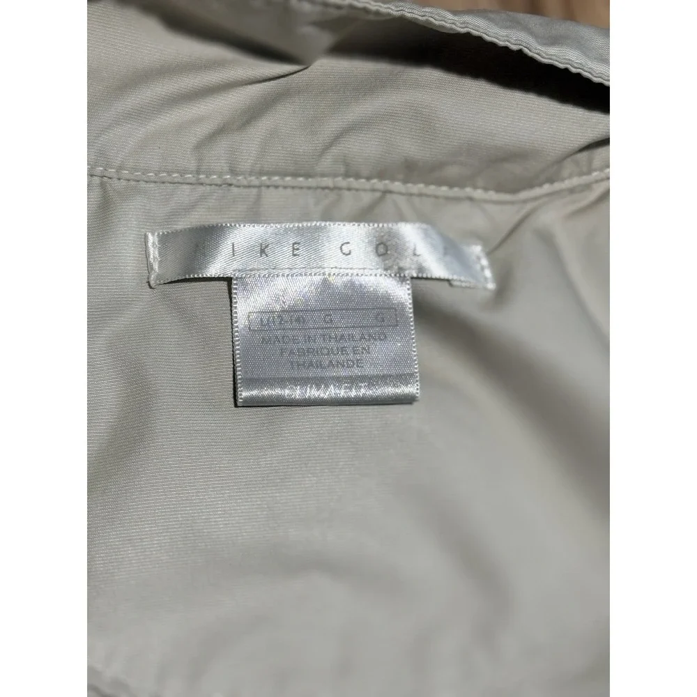 Vintage Nike Golf Walt Disney World 1971 1/4 Zip Windshirt Beige Womens L 12-14
